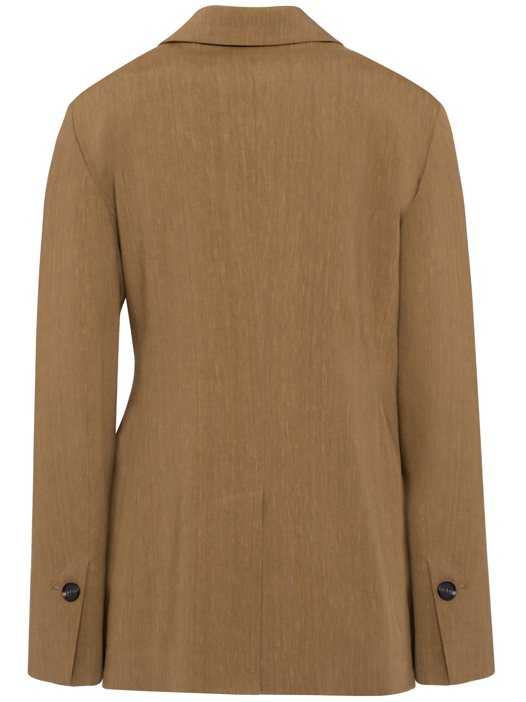 Brown Omega Tailored Structured Blazer