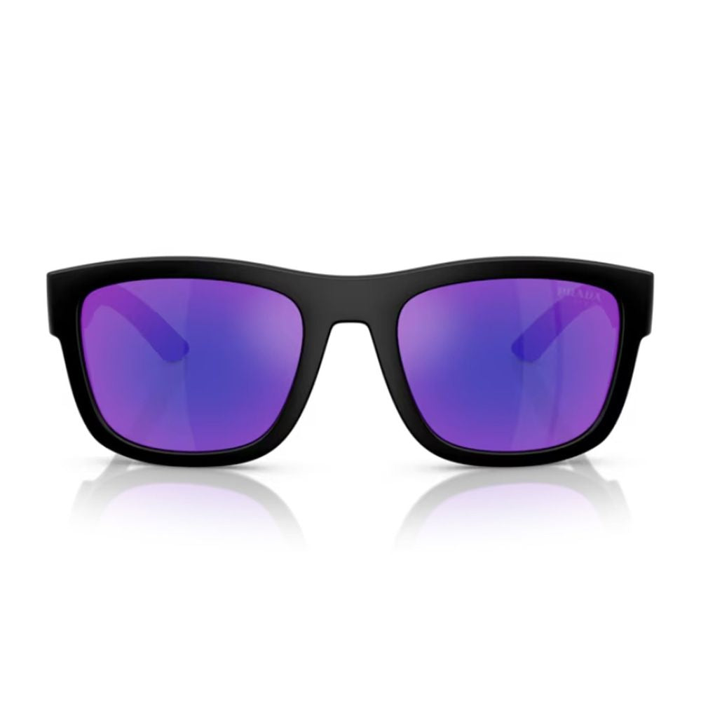 Ps 01Zs Rectangular Matte Black Nylon Sunglasses