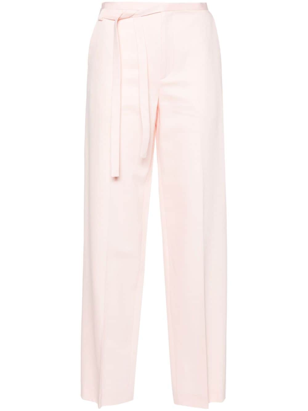 Light Pink Straight Leg Trousers