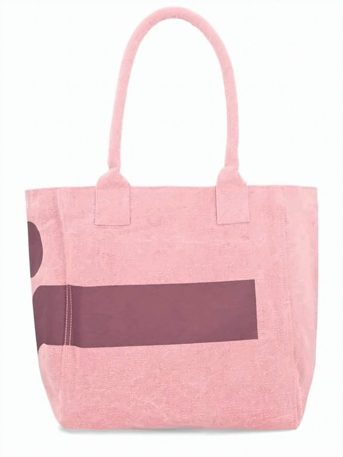 Light Pink Geometric Print Shoulder Bag