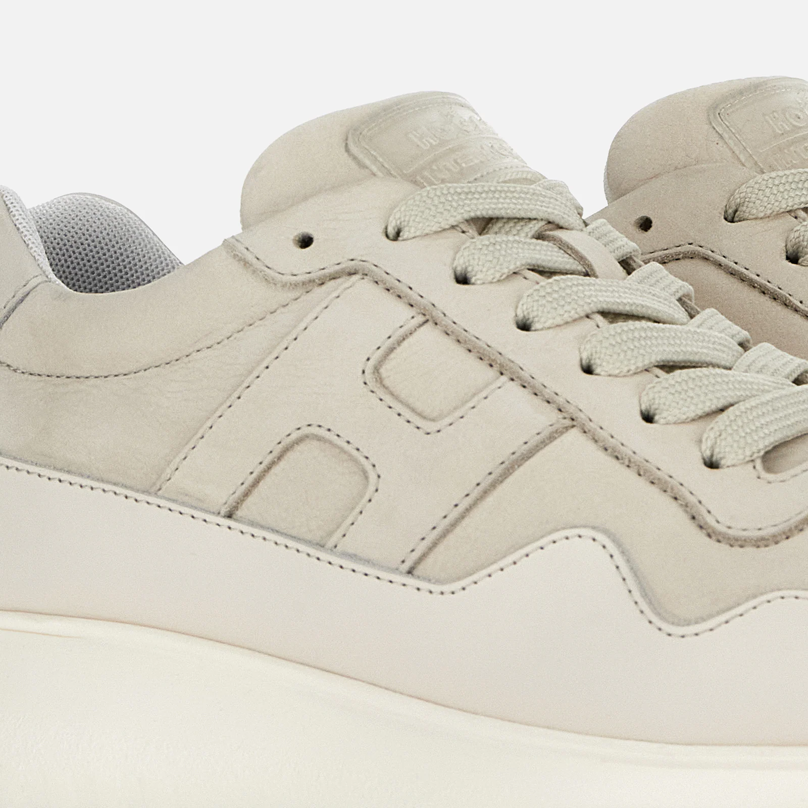 Interactive3 Leather Sneakers With Cushioned Sole