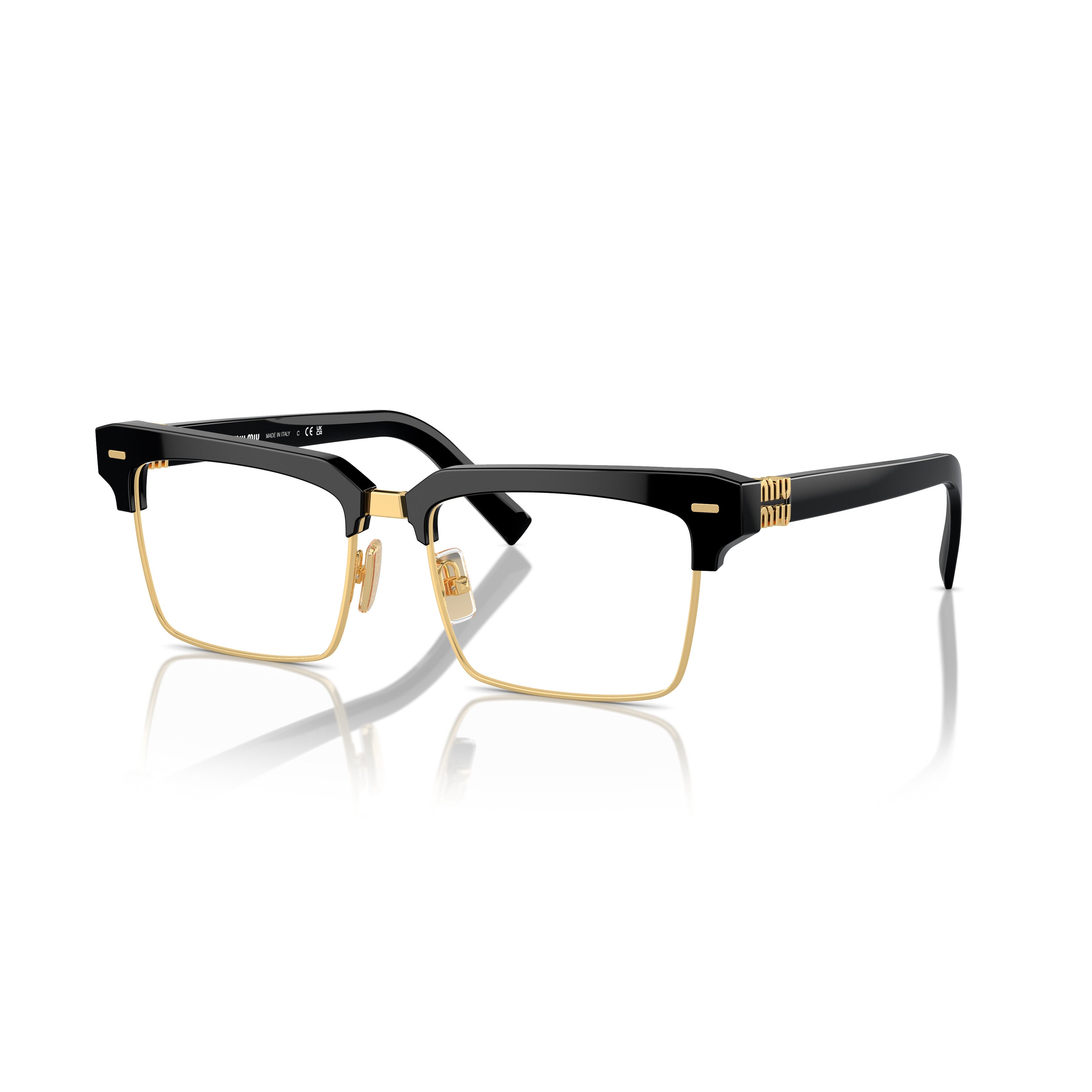 0mu 11xv Bold Rectangular Frame Sunglasses