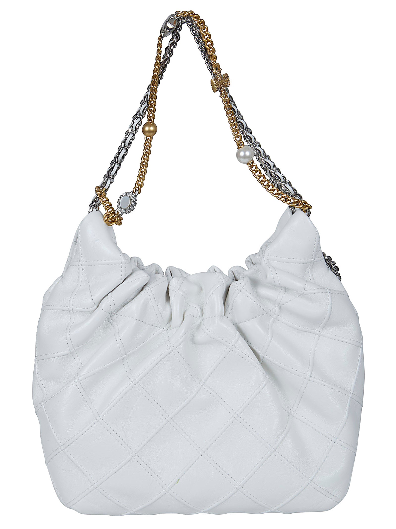 Mini Hobo Bag with Quilted Lamb Leather