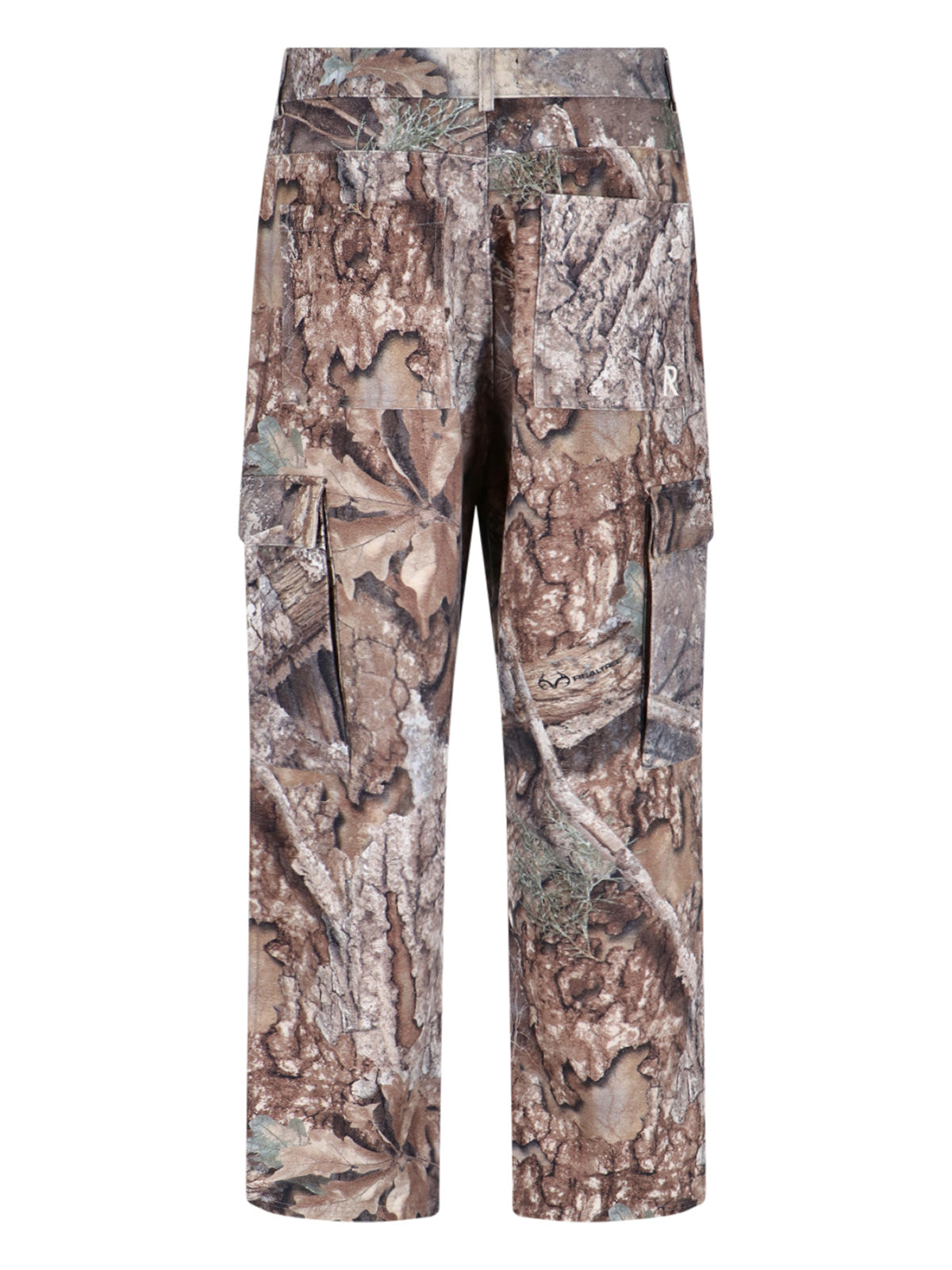 Mid-Rise Camo Pants with Multi-Pocket Design