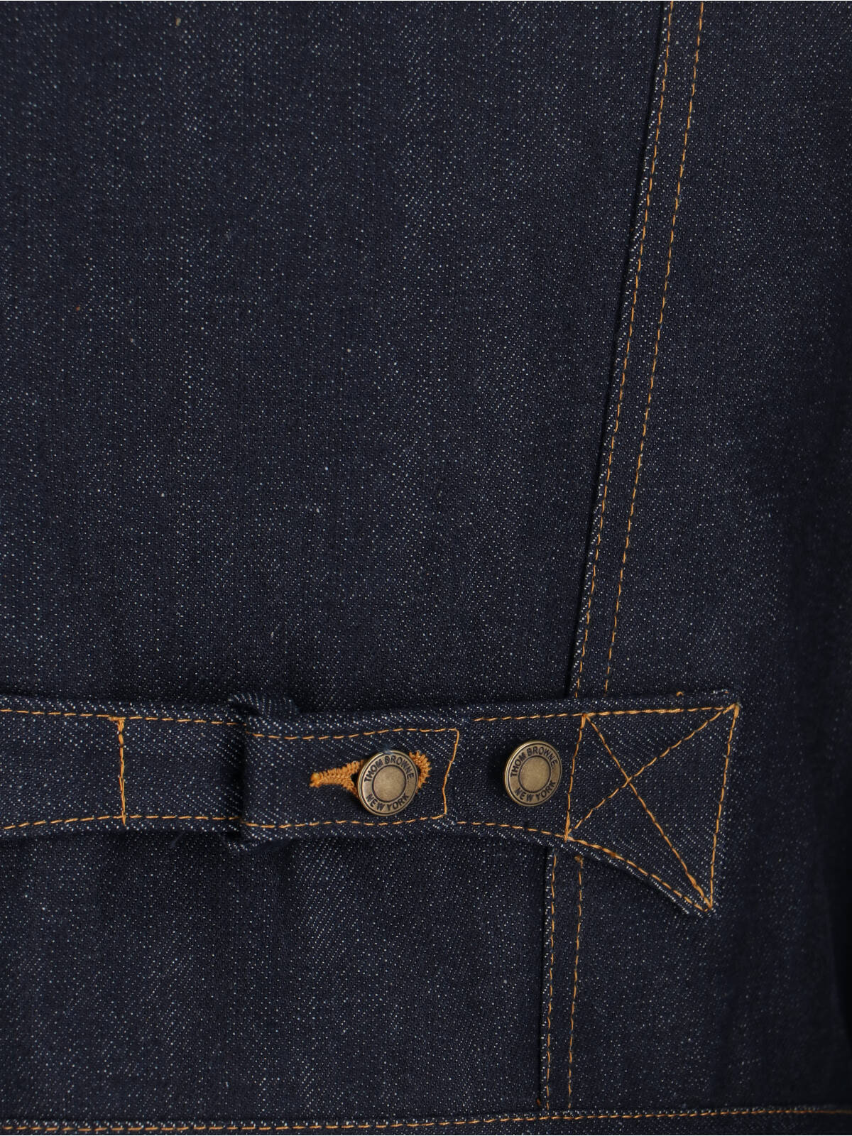 Blue Cropped Structured Denim Logo Jacket