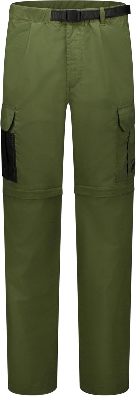 Utilitarian Green Straight-Fit Shorts