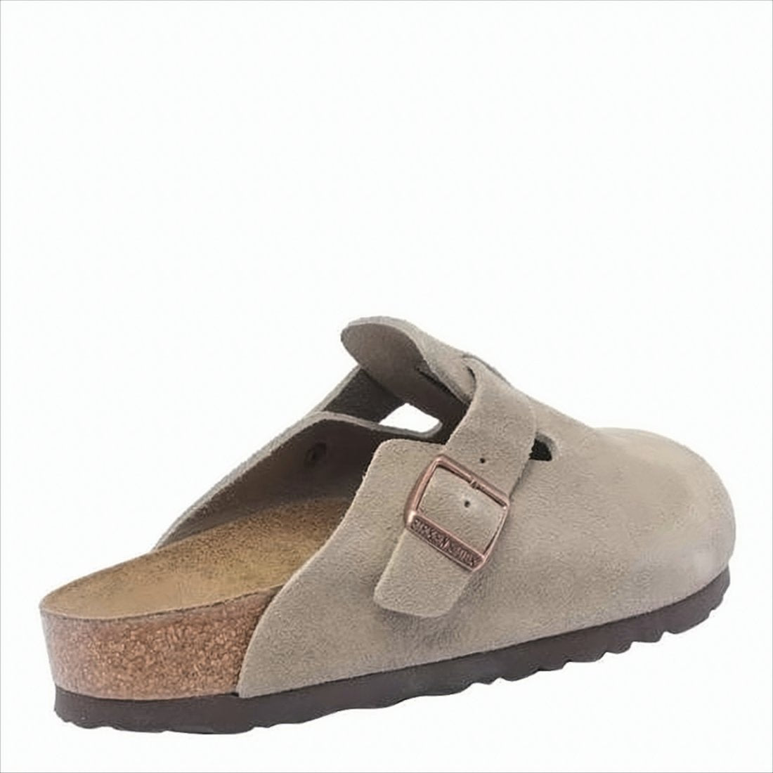 Suede Mule Slipper with Adjustable Metallic Buckle
