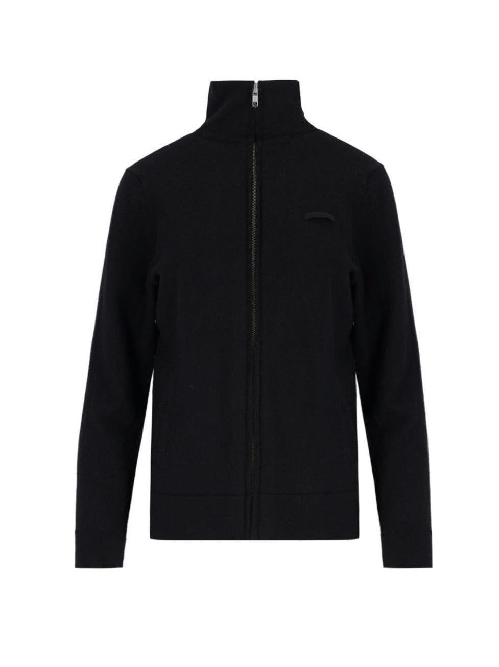 Zip Turtleneck Sweater – Black
