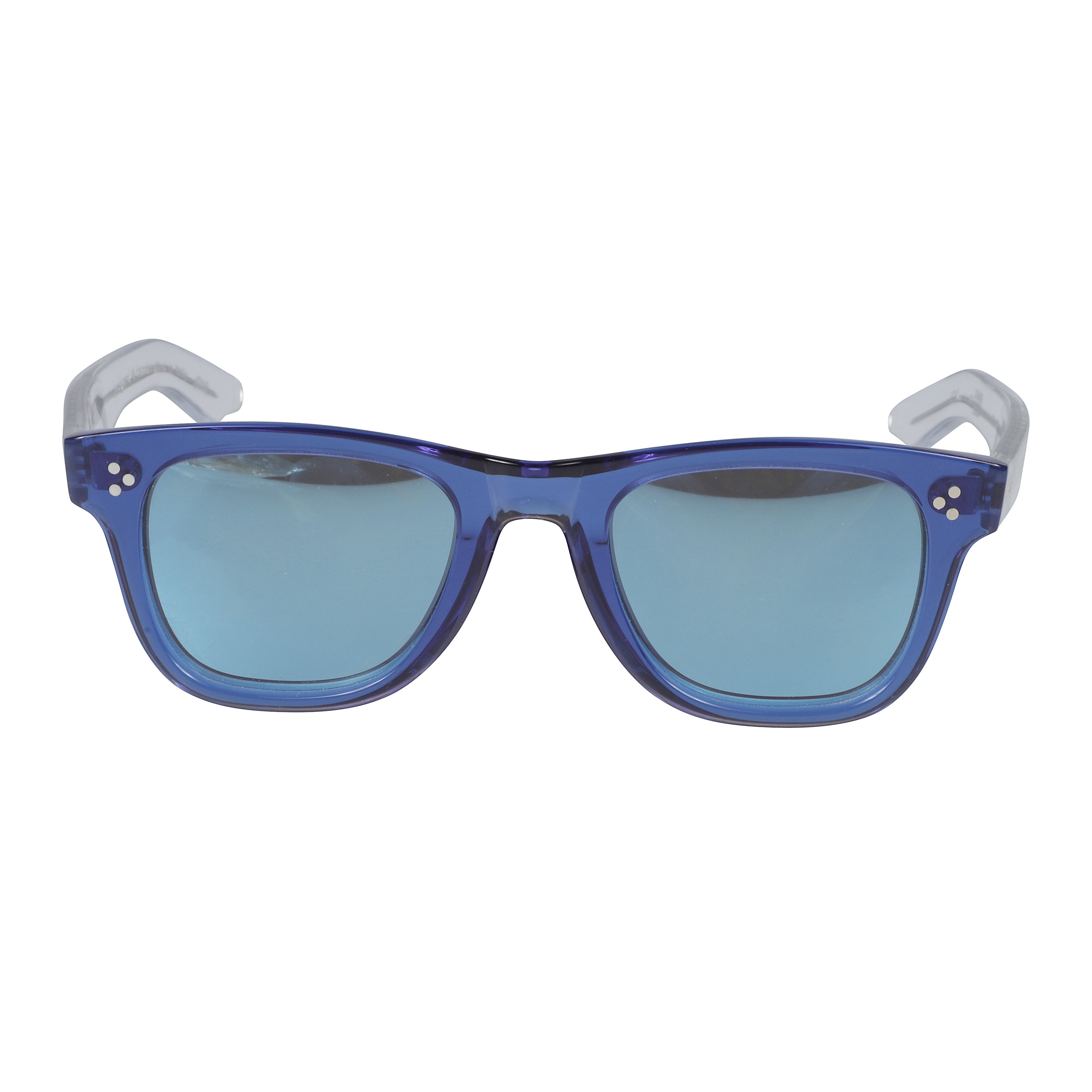 Voyager 23 Translucent Deep Blue Rectangular Sunglasses