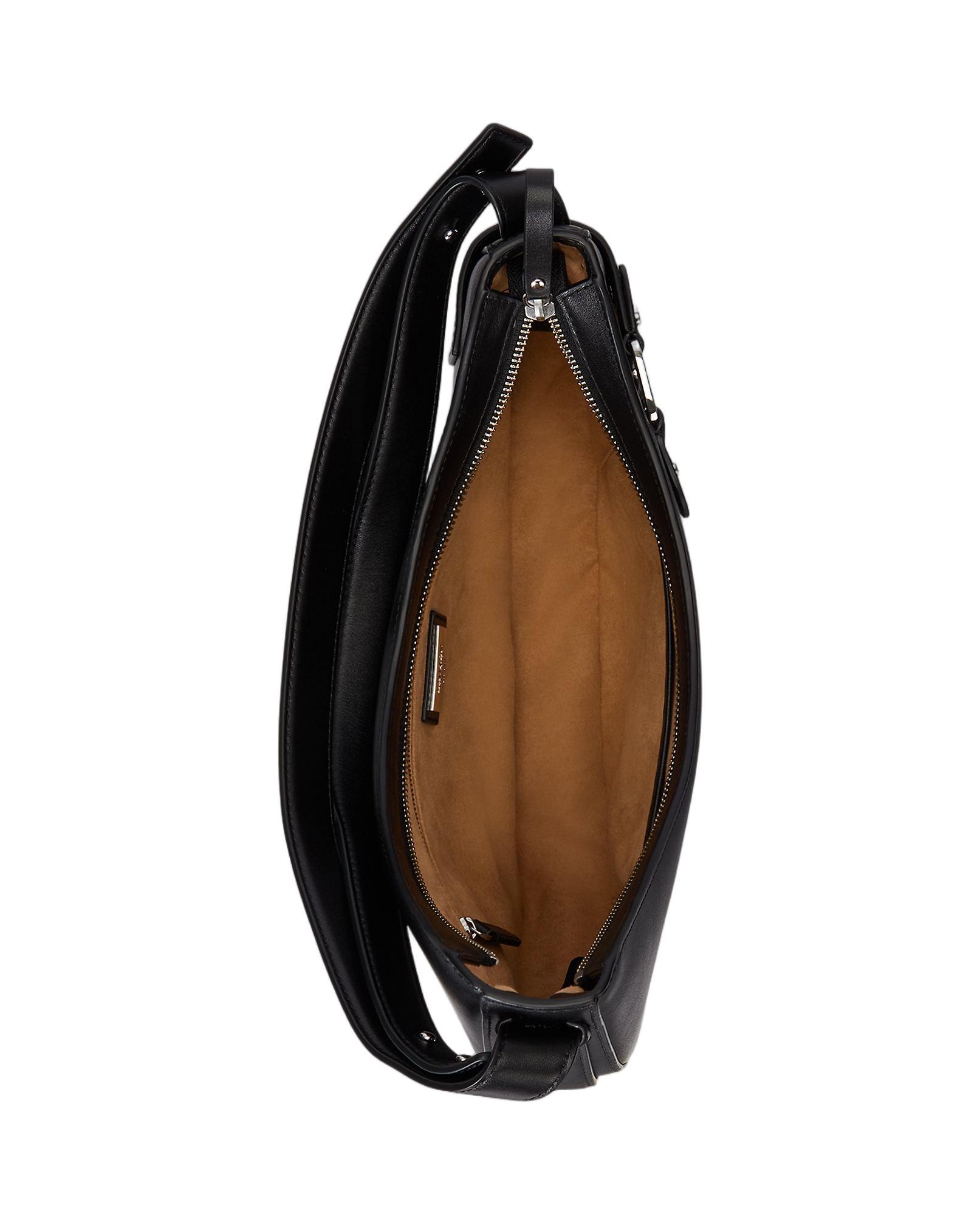 Structured Crescent Shoulder Bag