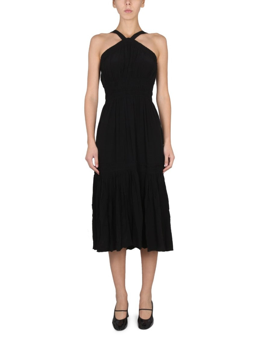 Halter Neck Midi Dress