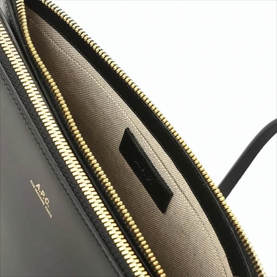 Smooth Leather Double Pouch Crossbody Bag