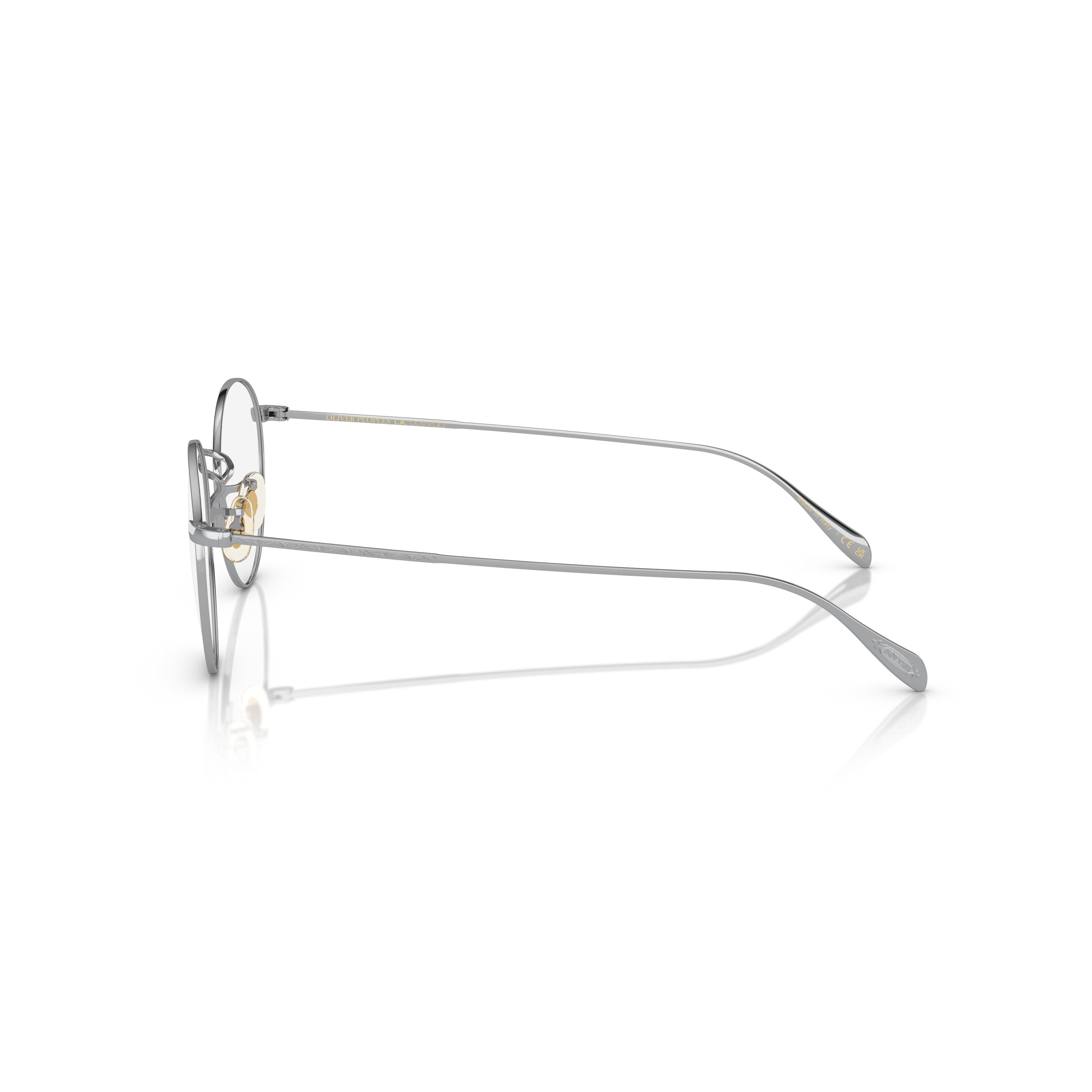 0ov1186 Thin Round Metal Eyeglasses with Adjustable Nose Pads