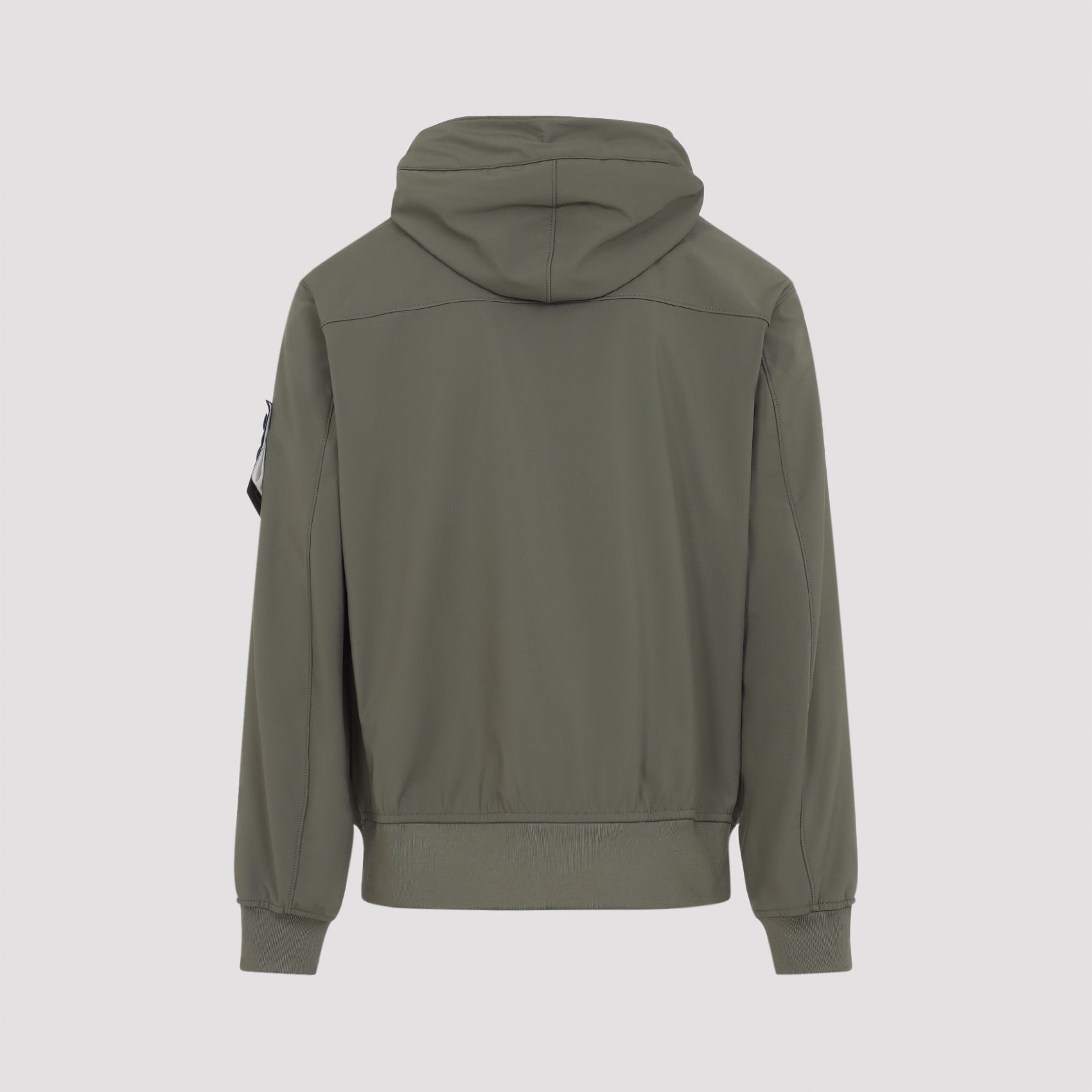 Durable Polyester Blend Casual Jacket With Hood And Snap Closure