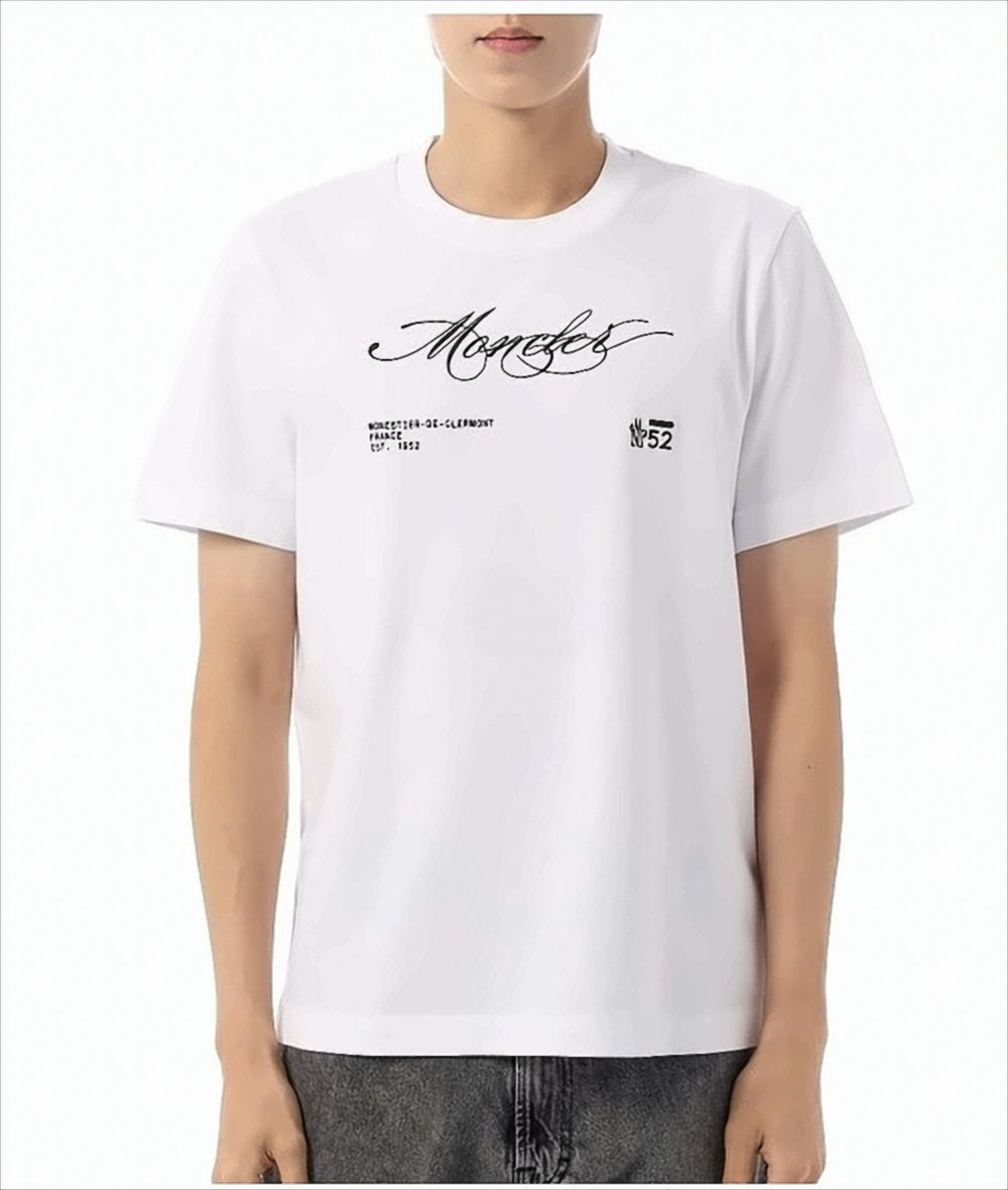 Moncler Script Logo Cotton T-Shirt