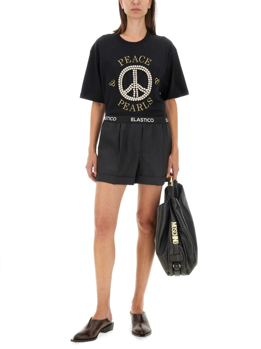 Tailored Grey Wool Shorts