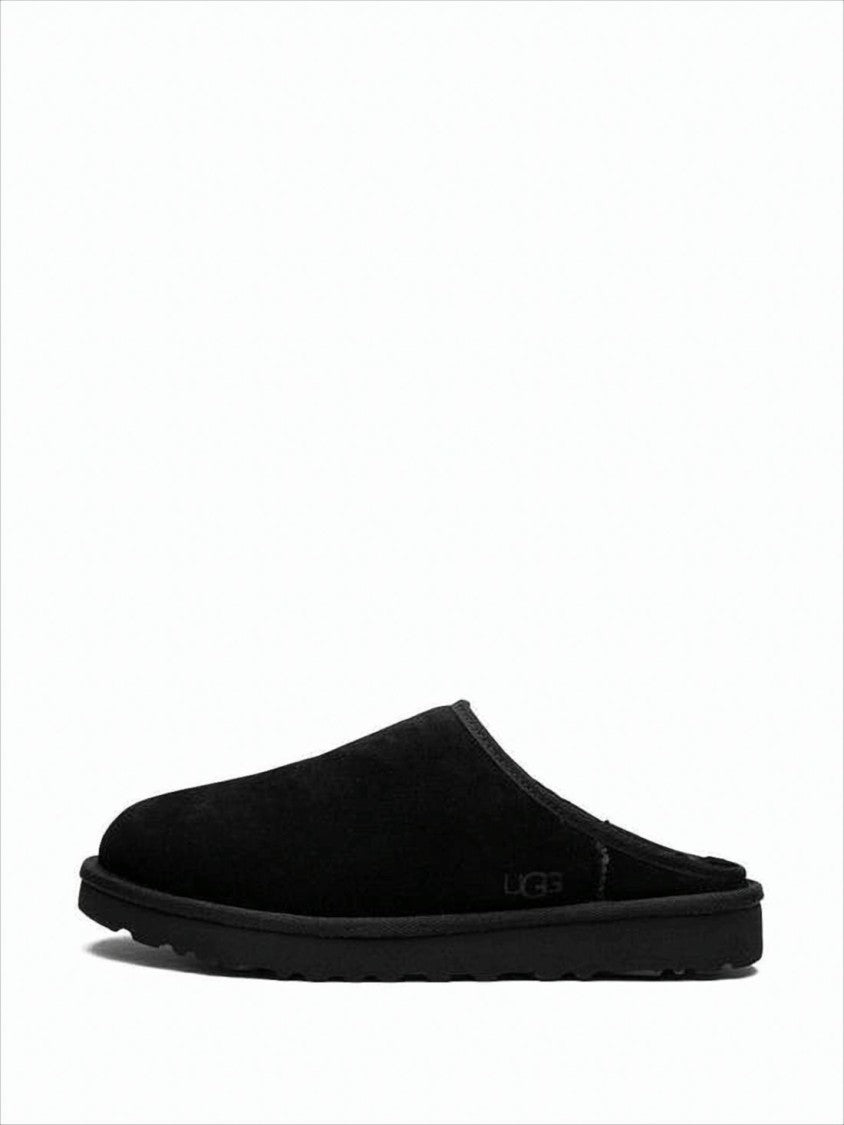 Suede Slip-On Mule Slippers with Cushioned Sole