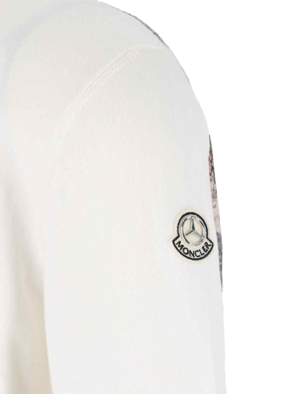 Bluza Nigo Logo z okrągłym dekoltem, z białej bawełny