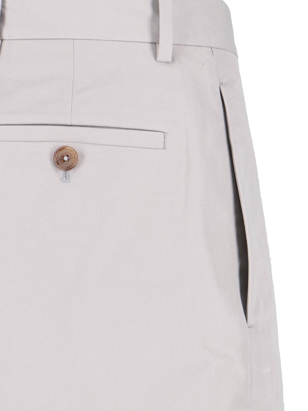 Grey High-Waisted Tailored Wide-Leg Trousers