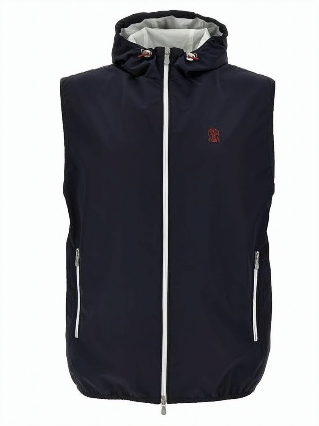 Membrane Nylon Waistcoat with Adjustable Hood