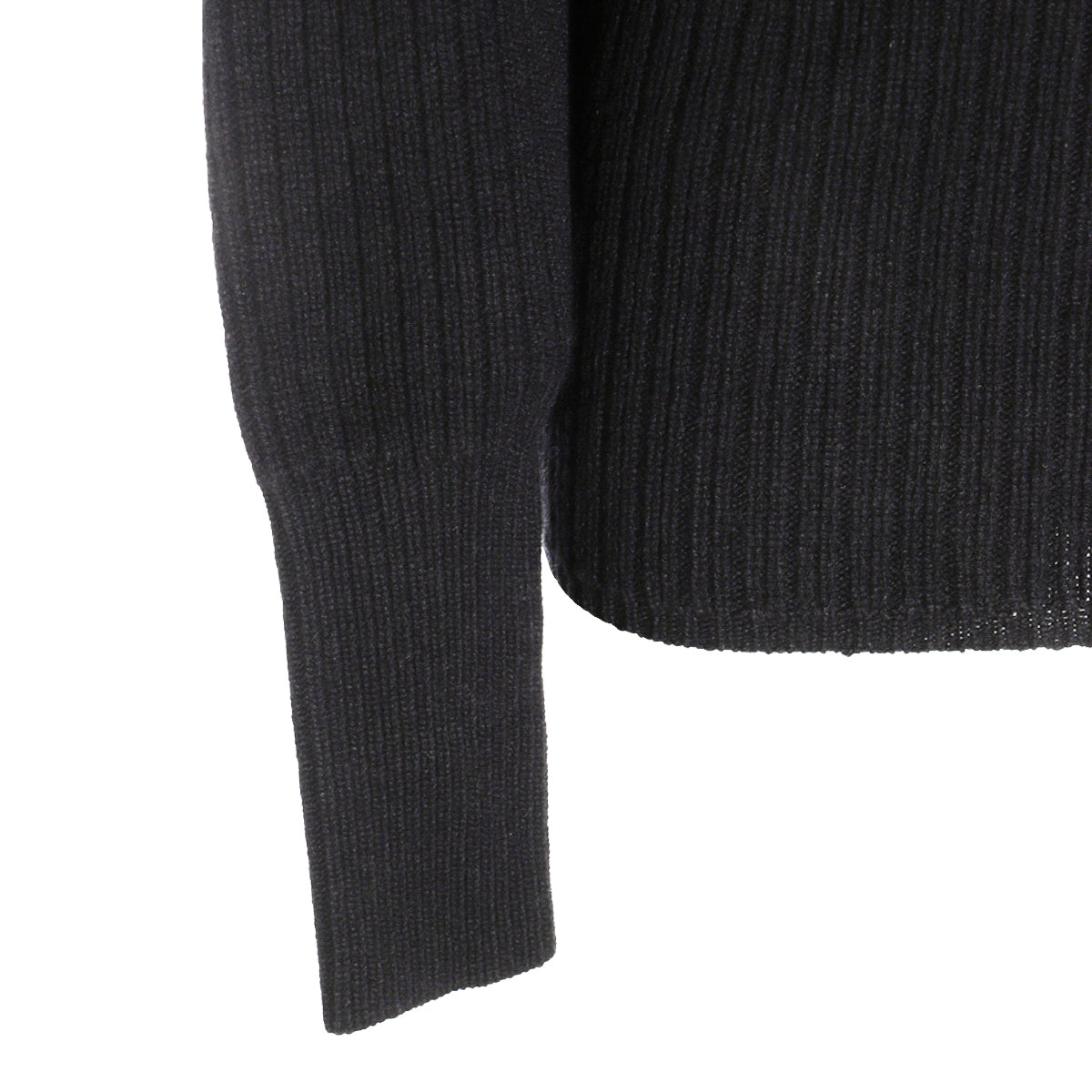 Black Wool Knitwear