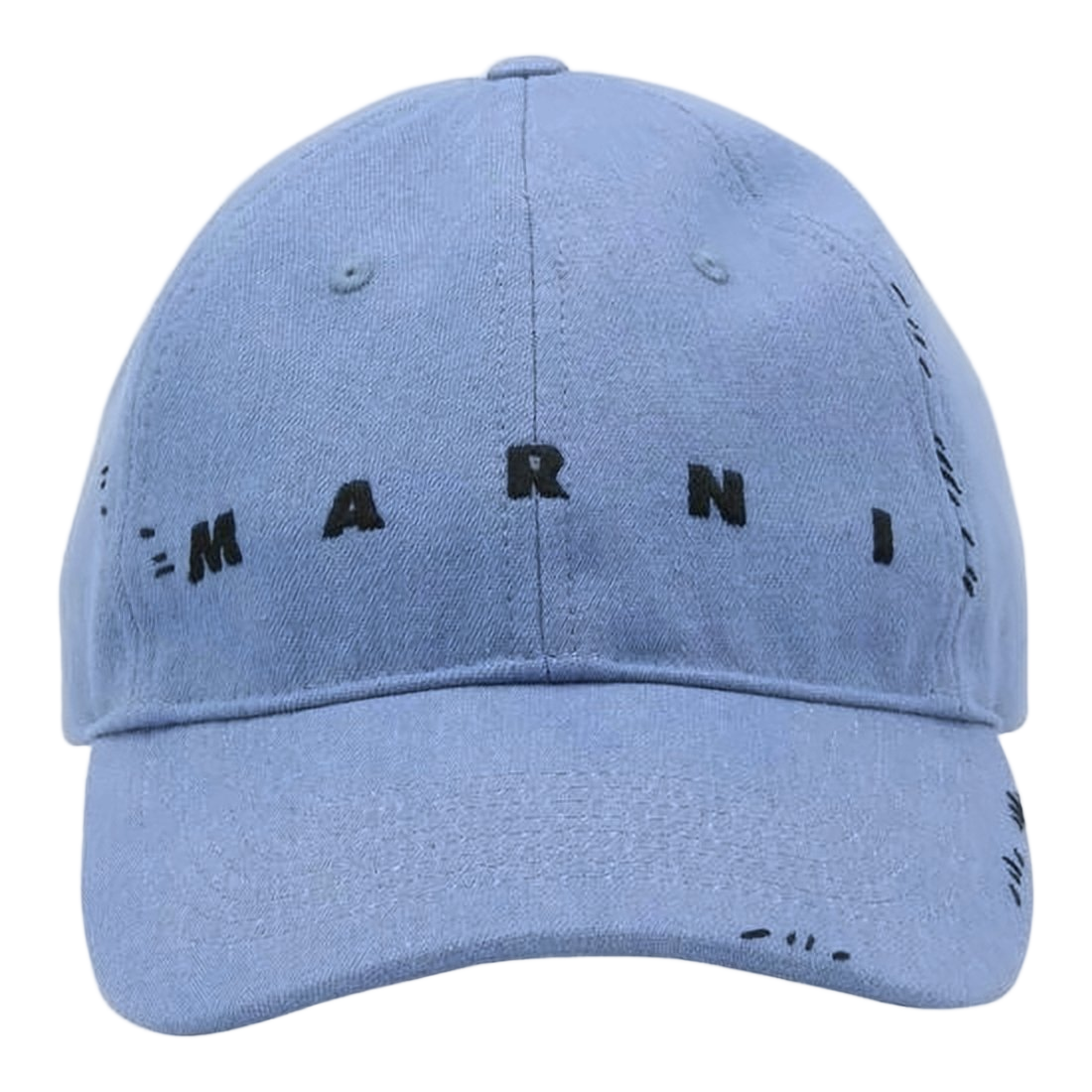 Soft Crowned Cotton Baseball Cap with Embroidered Details