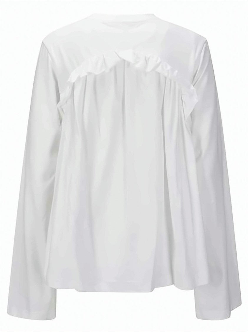 Ruffle Long-Sleeved Top