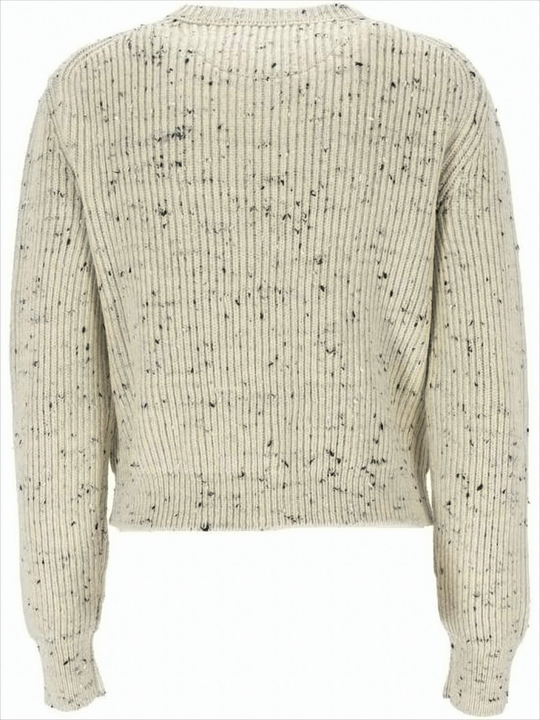 Cropped Cardigan with Ribbed Knit Texture