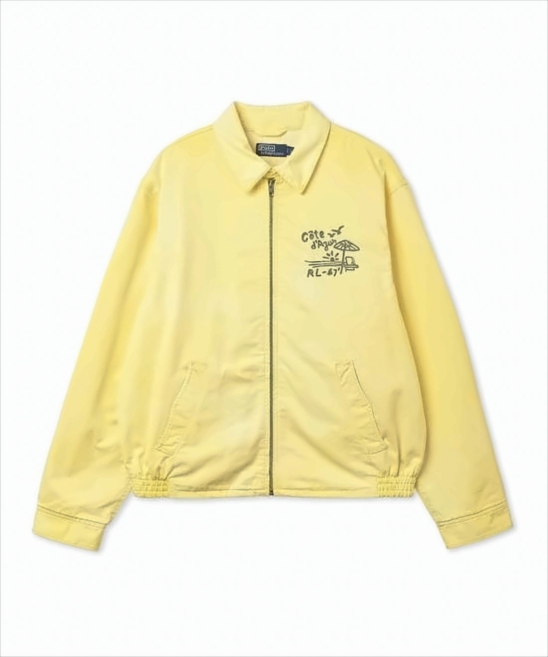 Lightweight Yellow Cotton Jacket with Vintage Graphics