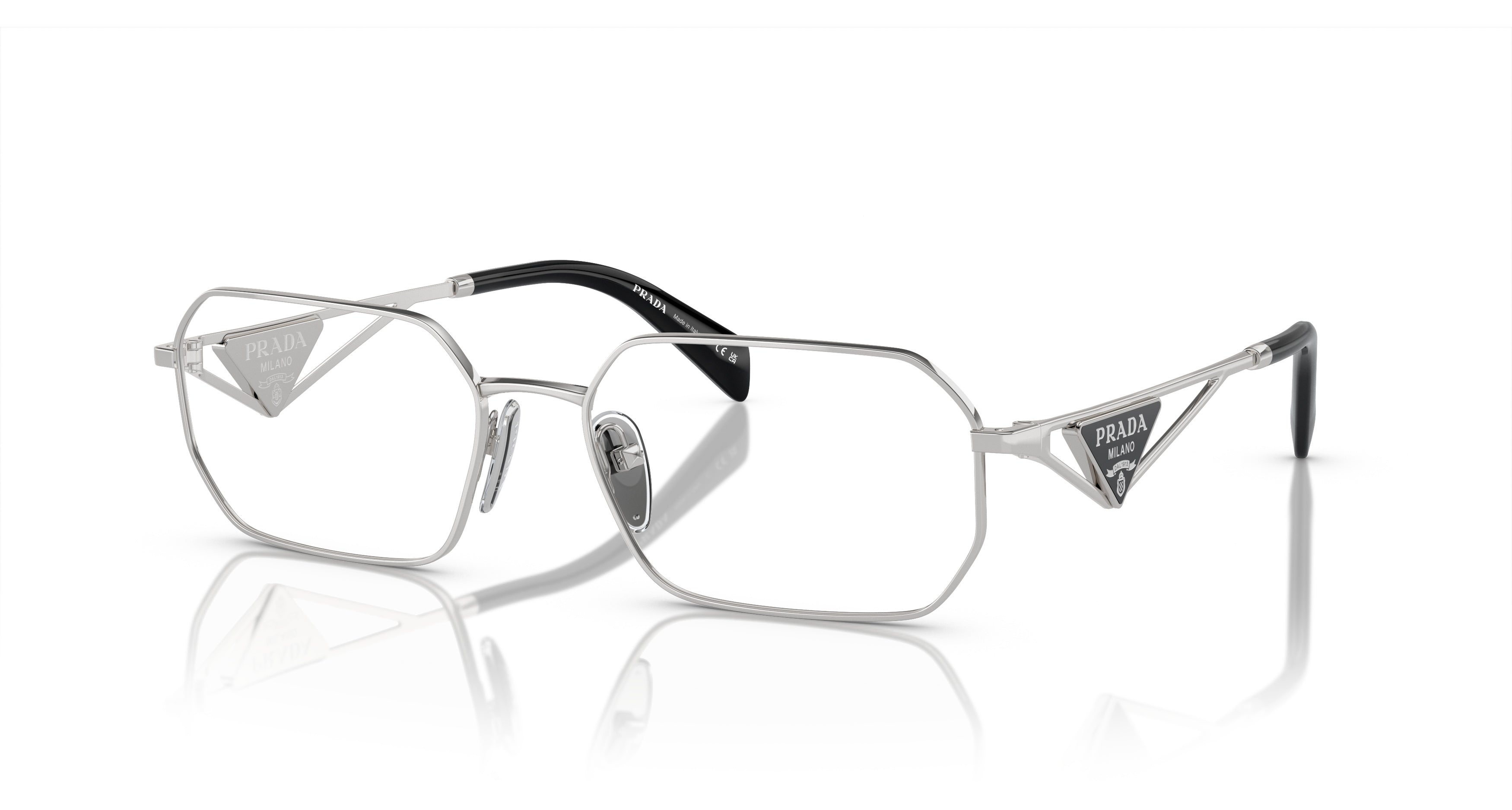 0pr A53v Geometric Oversized Square Steel Sunglasses