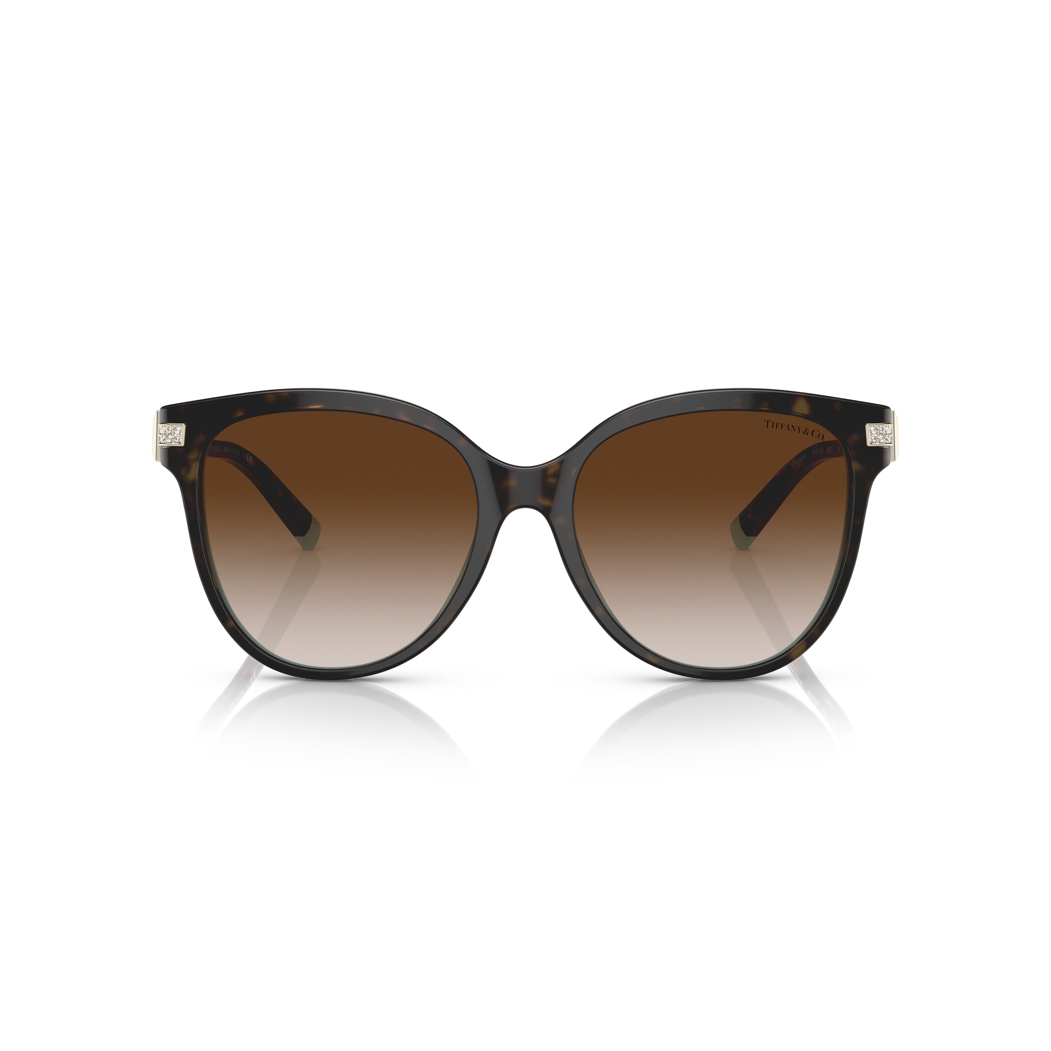 0tf4193b Rounded Tortoiseshell Sunglasses