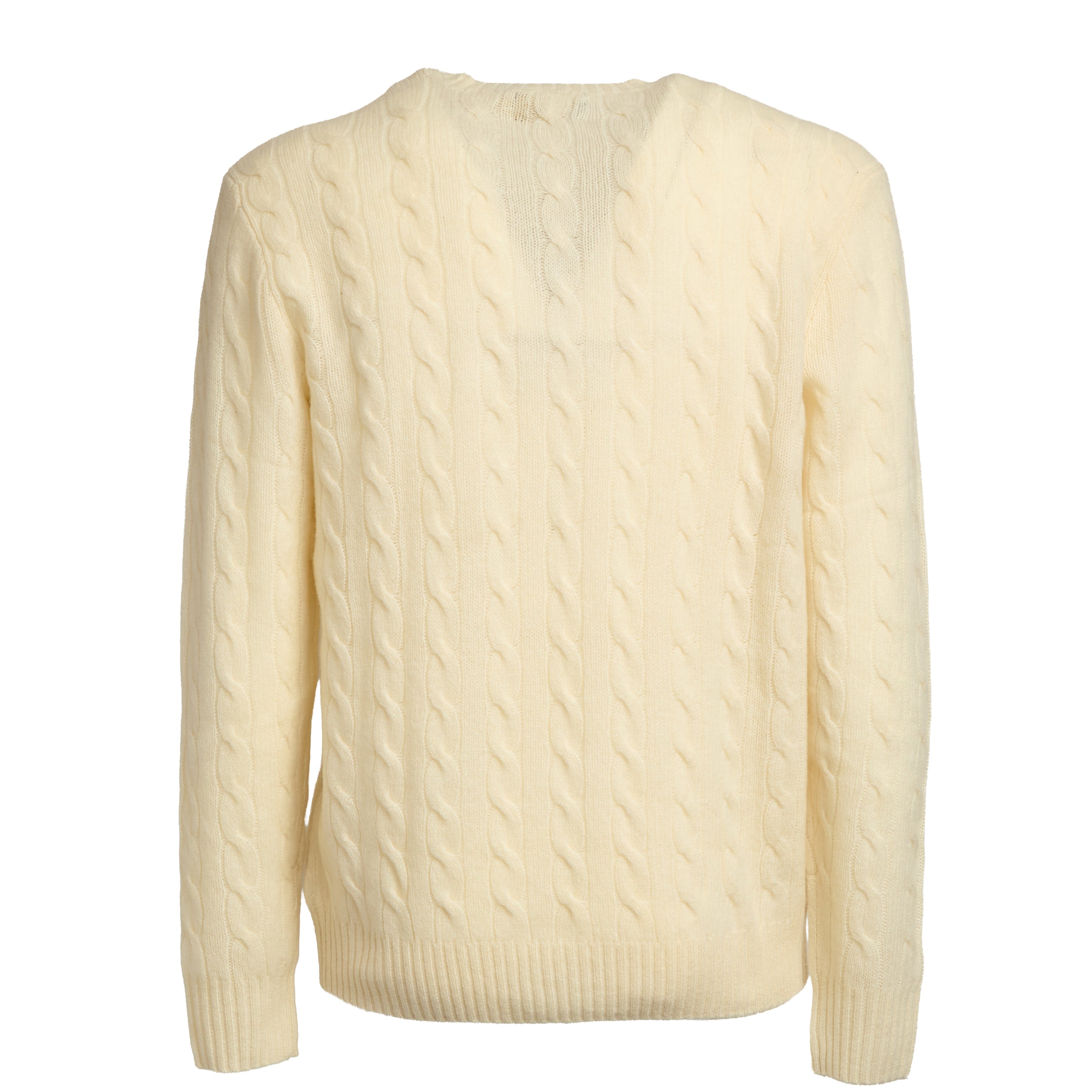 Cable Knit Sweater in Wool and Cashmere