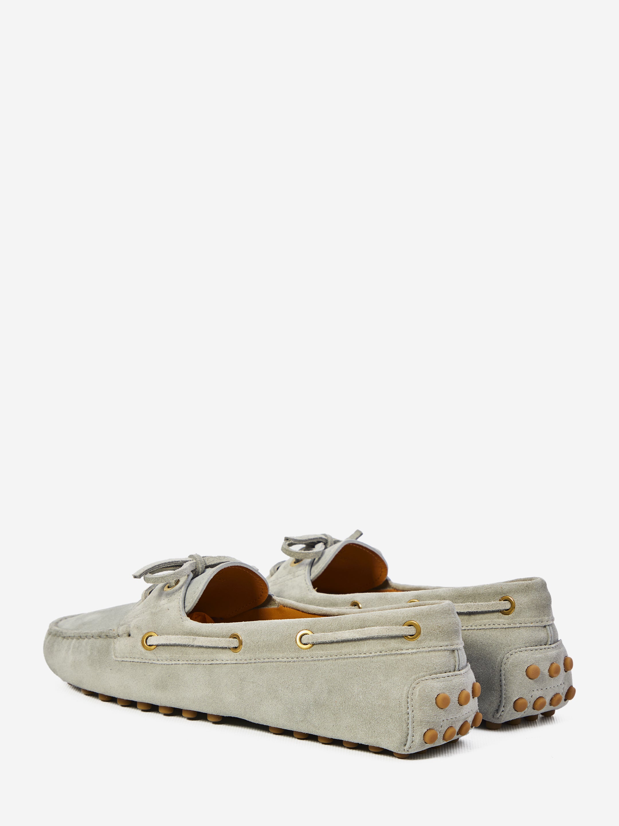 Soft Suede Driving Moccasins with Lace-Up Detail