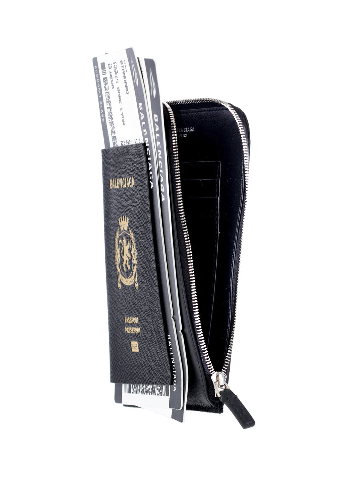 Compact Black Calf Leather Smartphone Holder
