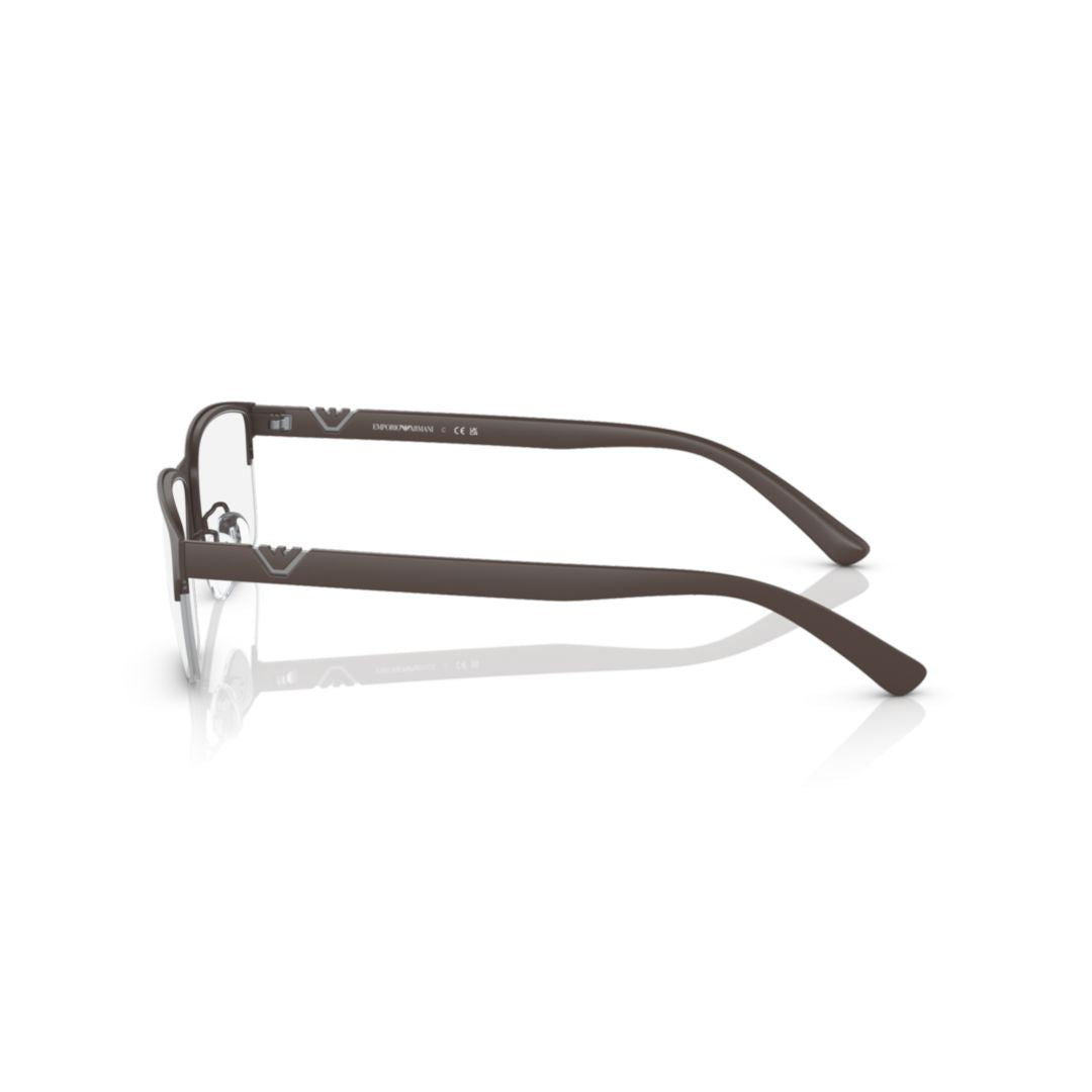 1138 Vista Matte Finish Rectangular Metal Eyeglasses with Adjustable Nose Pads