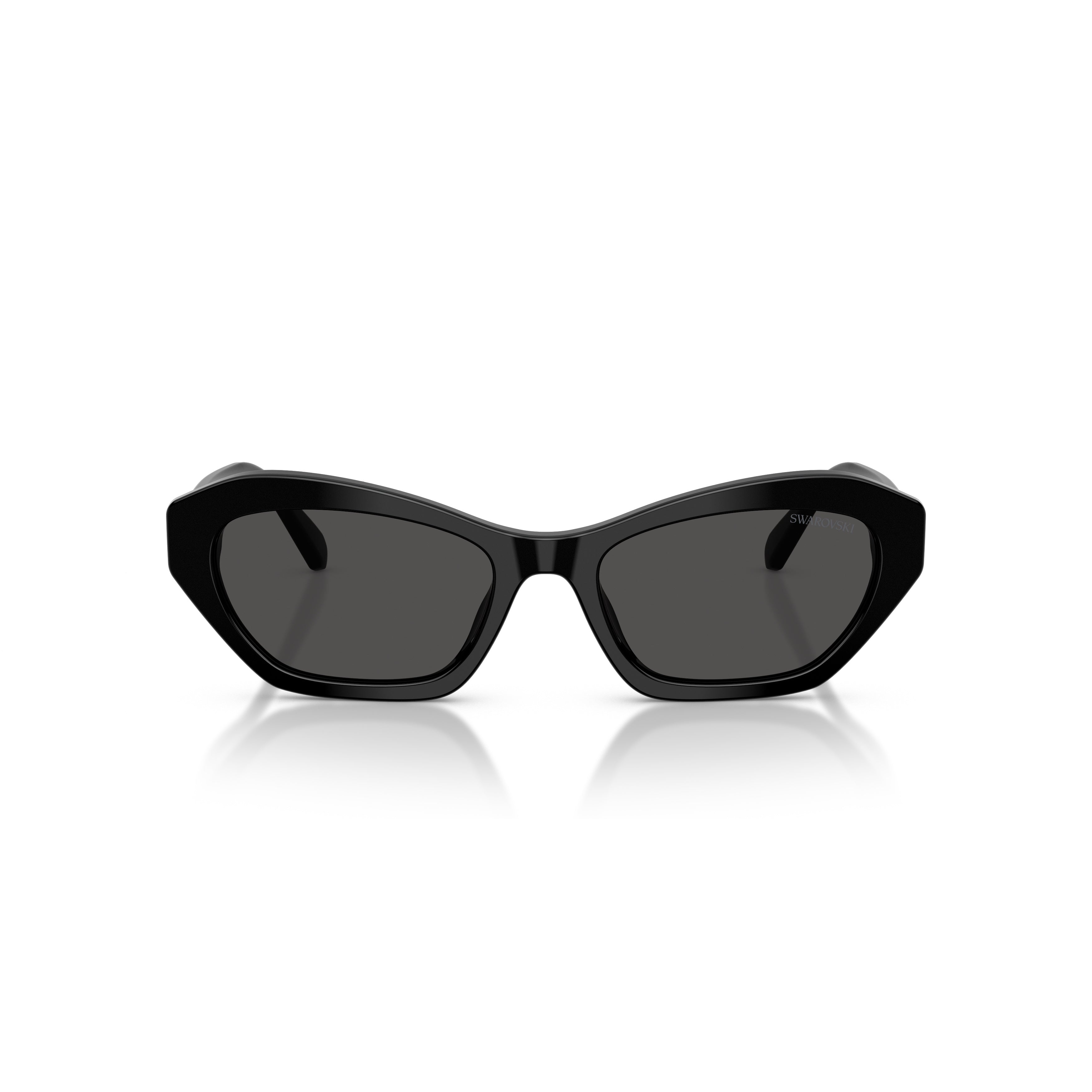 0Sk6048 Angular Sunglasses with Crystal Embellishment