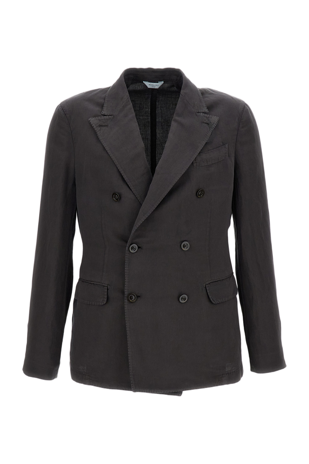 Brown 'Dover Double-Breasted' Cotton Jacket