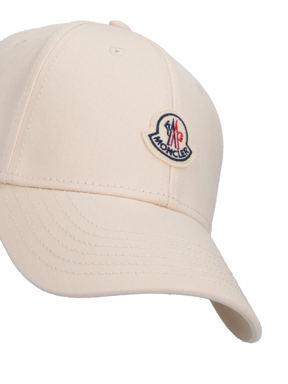 Cream Cotton Baseball Cap Multicolor Logo