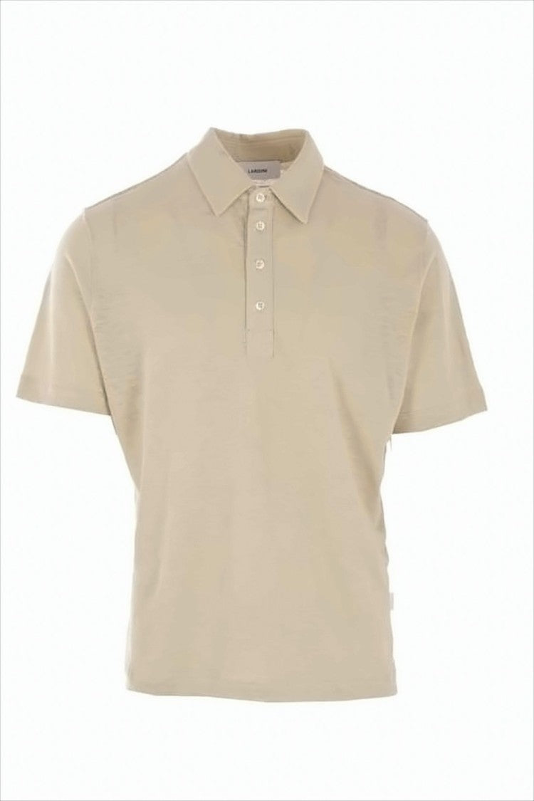 Lardini Linen Short-Sleeve Polo Shirt