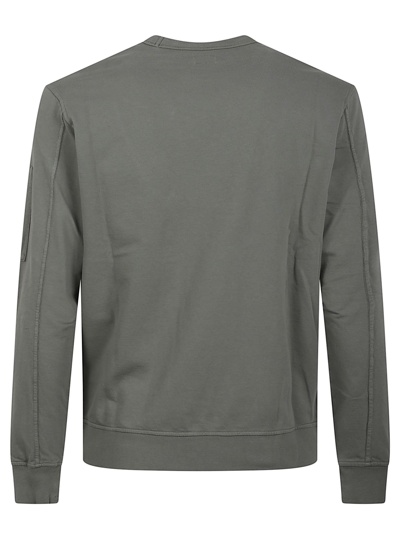 Minimalist Grey Sweater with Zippered Pocket