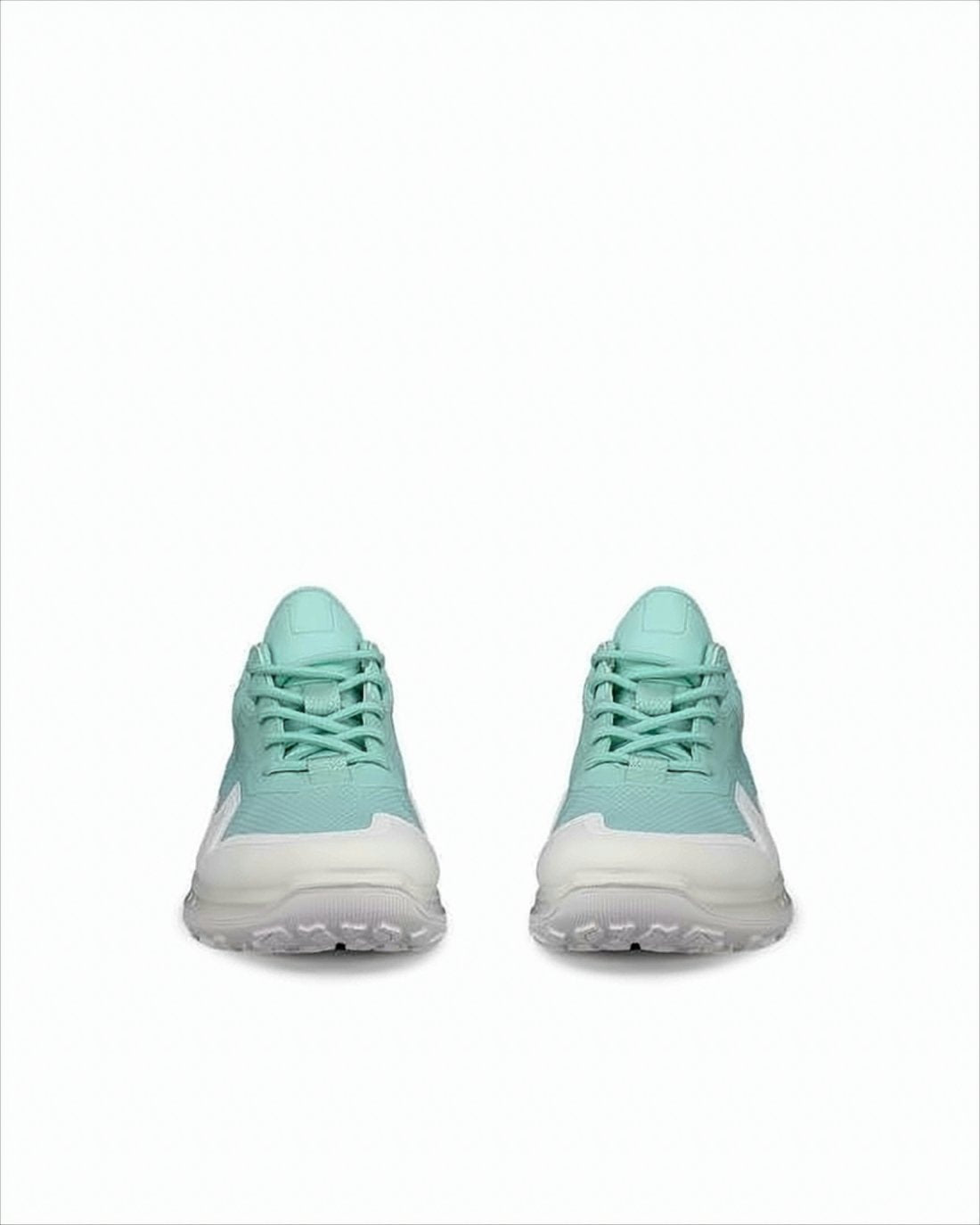 Sleek Mint Green Recycled Polyester Sneakers