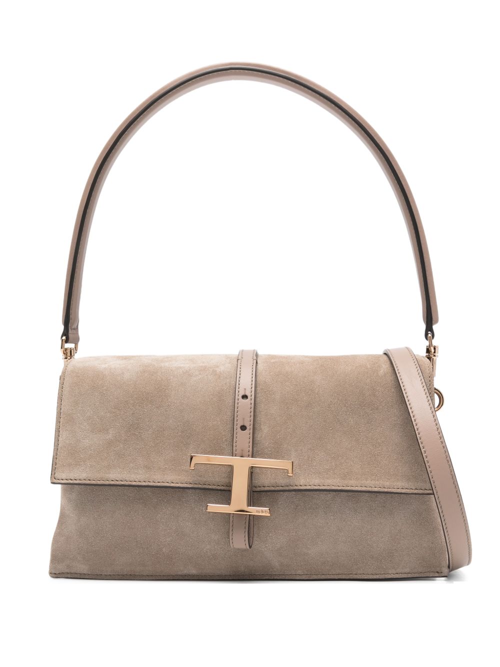 Structured Suede Handbag