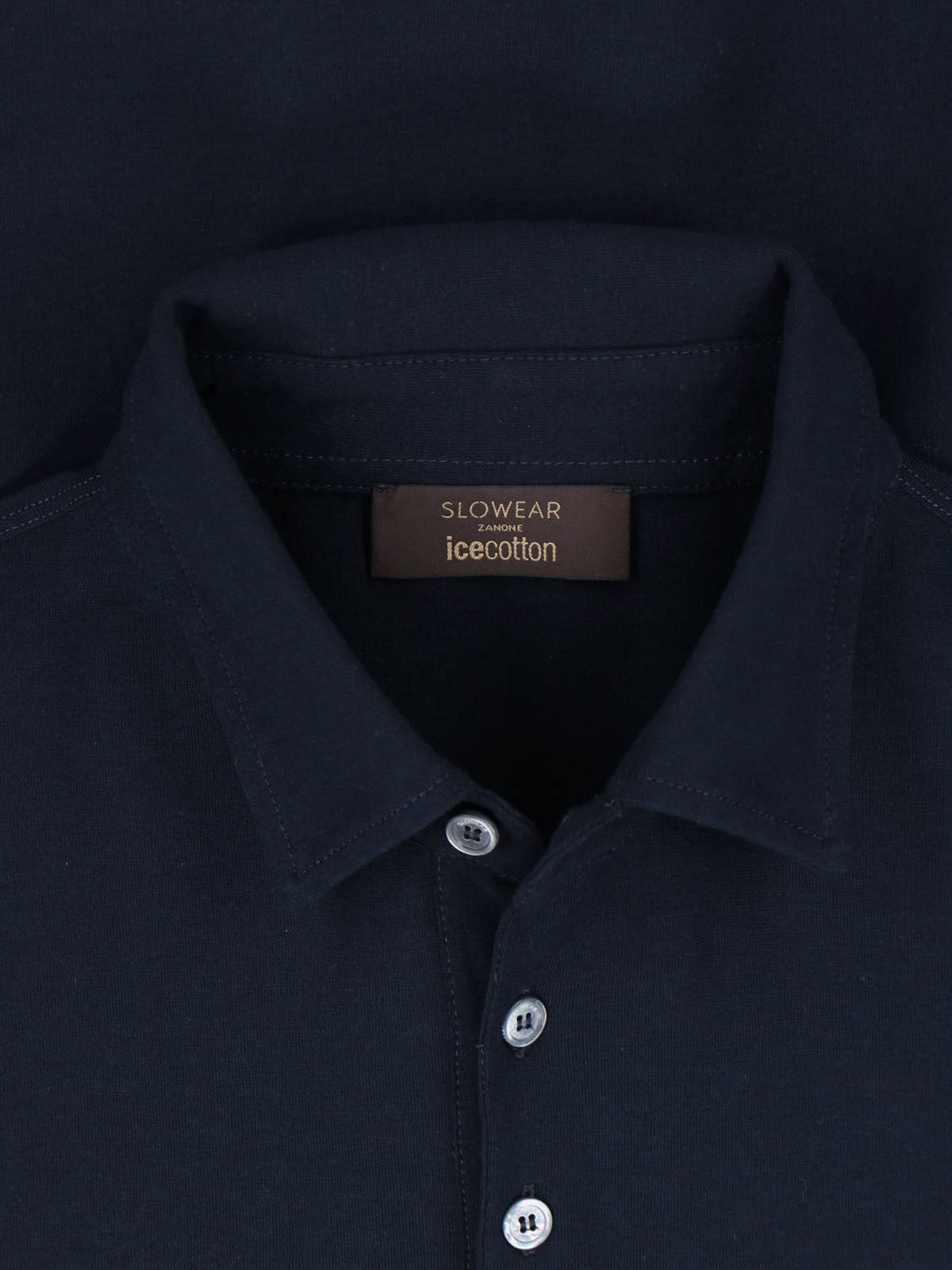 Short-Sleeve Navy Polo With Classic Collar