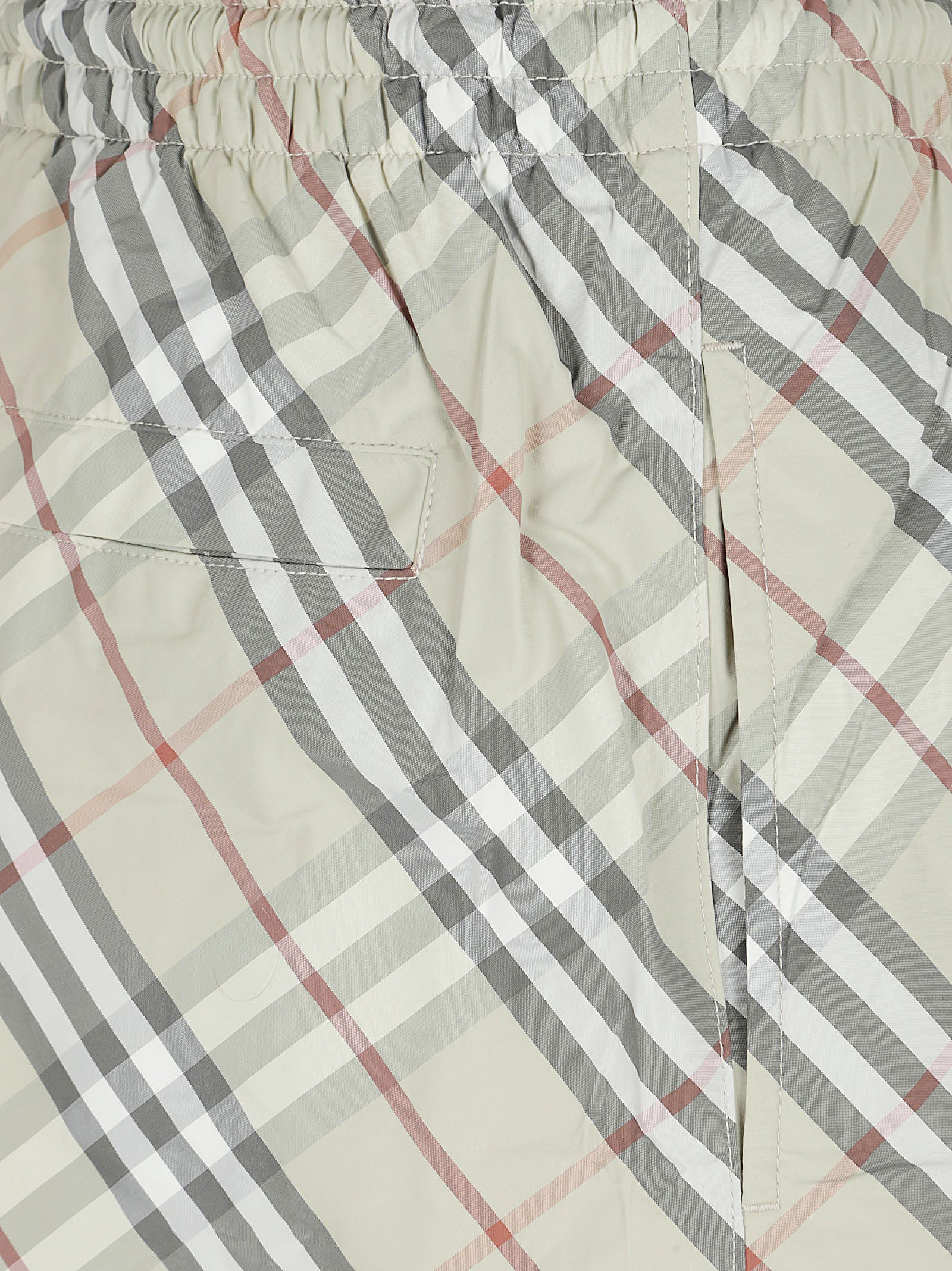 Classic Check Pattern Nylon Shorts