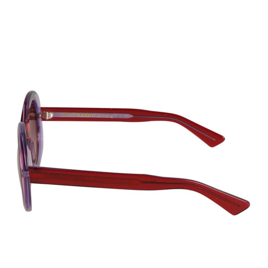 Audrey Bold Translucent Red Sunglasses with Gradient Lenses