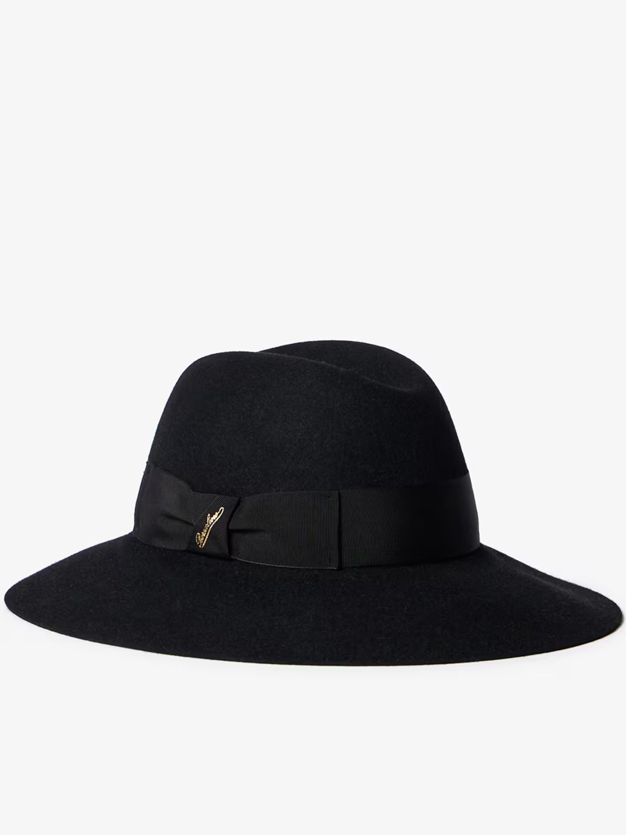 Claudette Wide-Brimmed Grosgrain Ribbon Hat