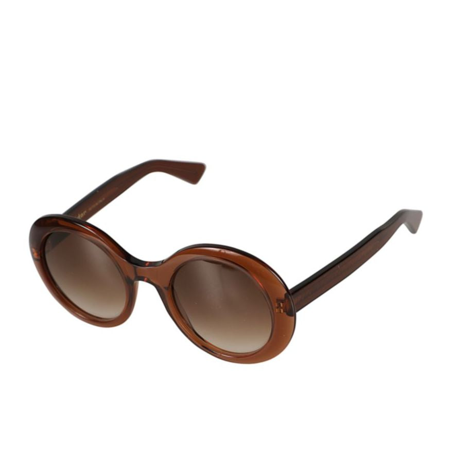 Audrey Bold Rounded Frame Sunglasses with Gradient Lenses