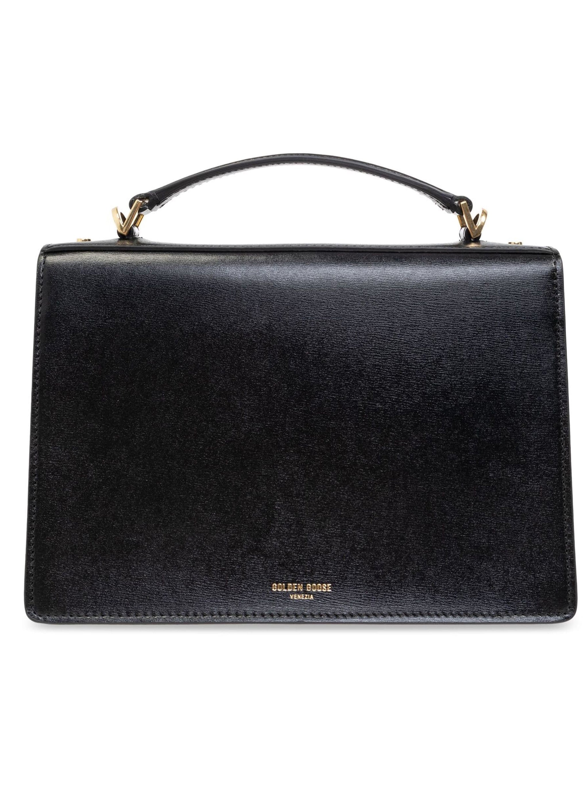Venezia Bag Black Palmellato Leather Handbag