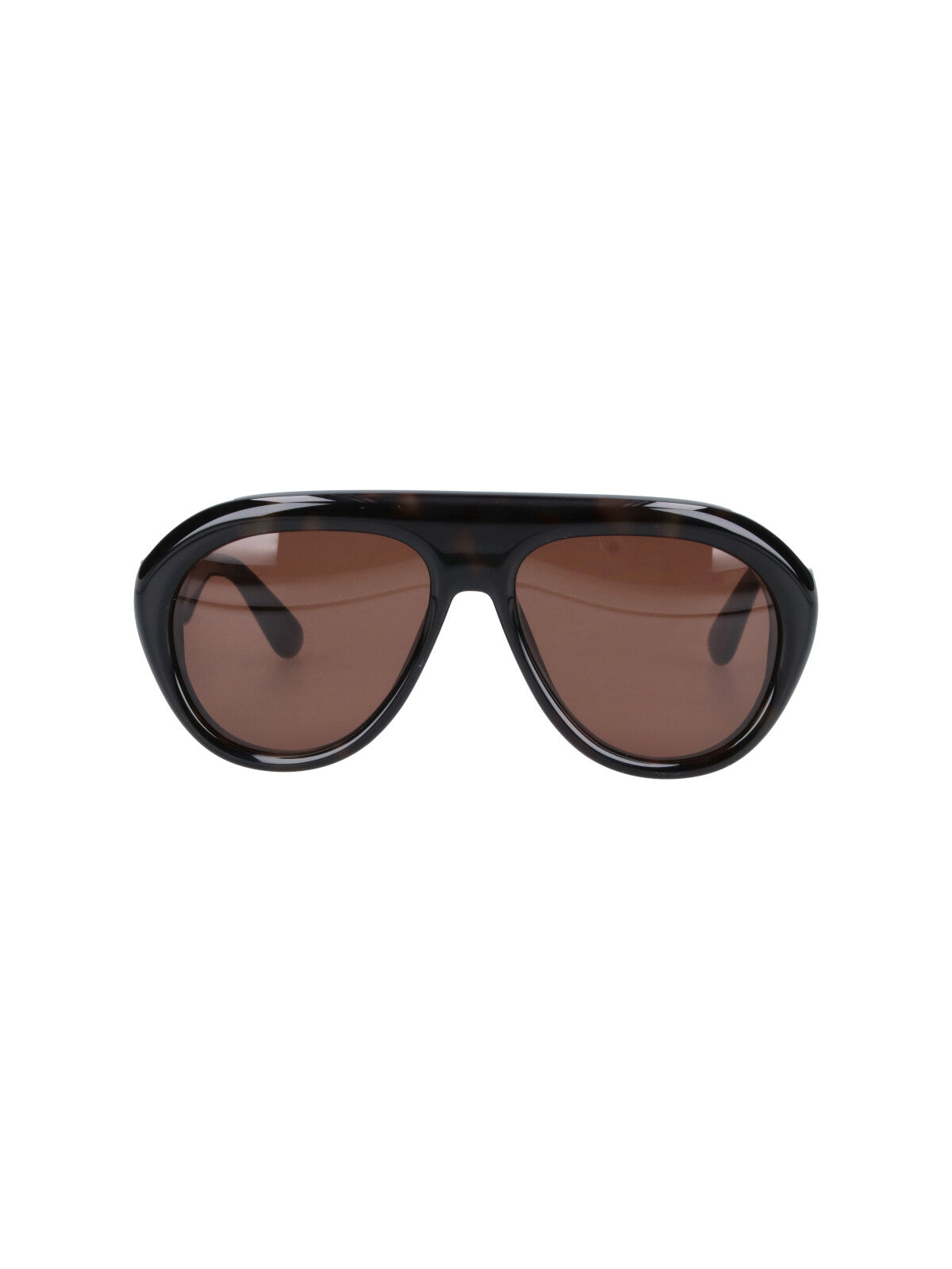 Teardrop Frame Brown Acetate Sunglasses with Polarized Lenses