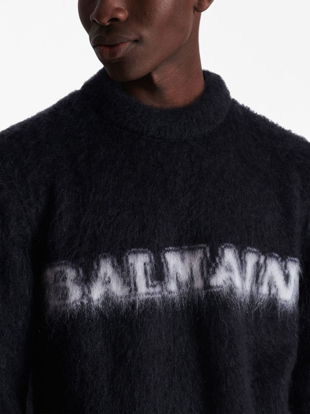 Brushed-Finish Mohair Blend Jumper